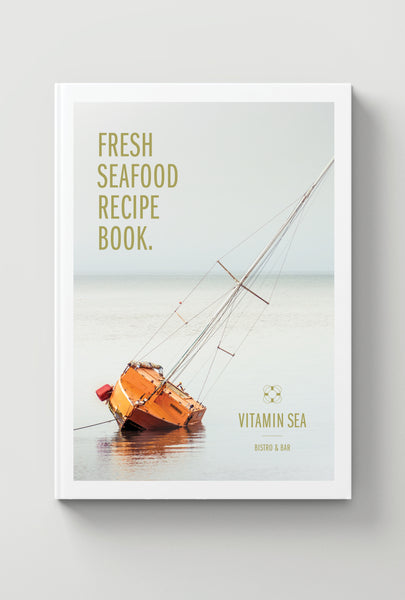 Recipe Book Cover Design For Vitamin Sea