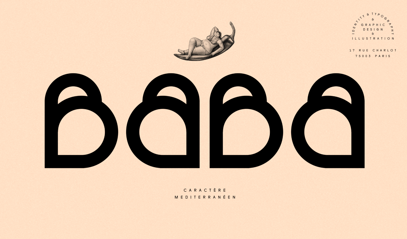 Baba brand identity design and typography | By Violaine & Jeremy