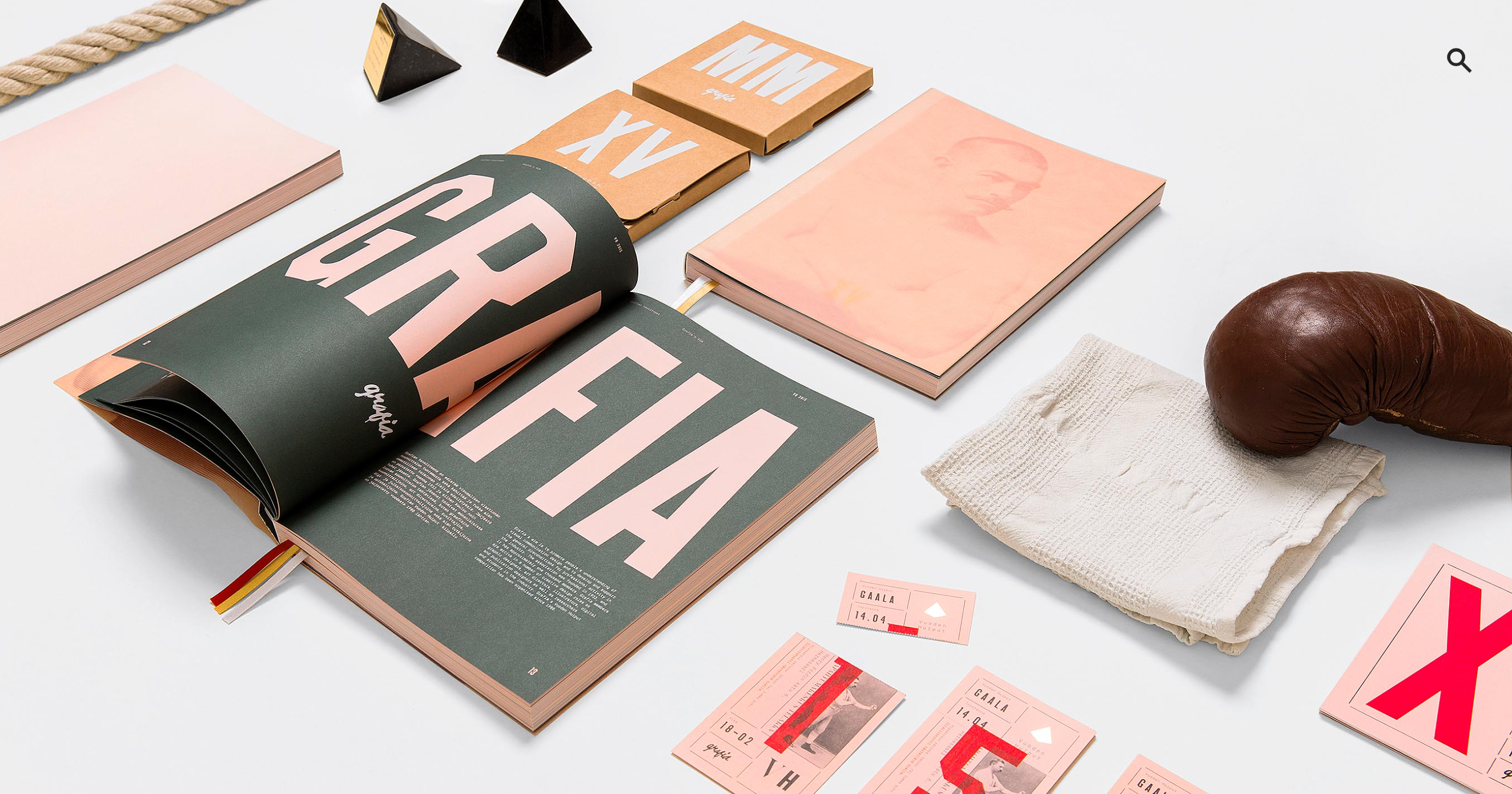 Editorial layout and graphic design by Kuudes : Vuoden Huiput XV
