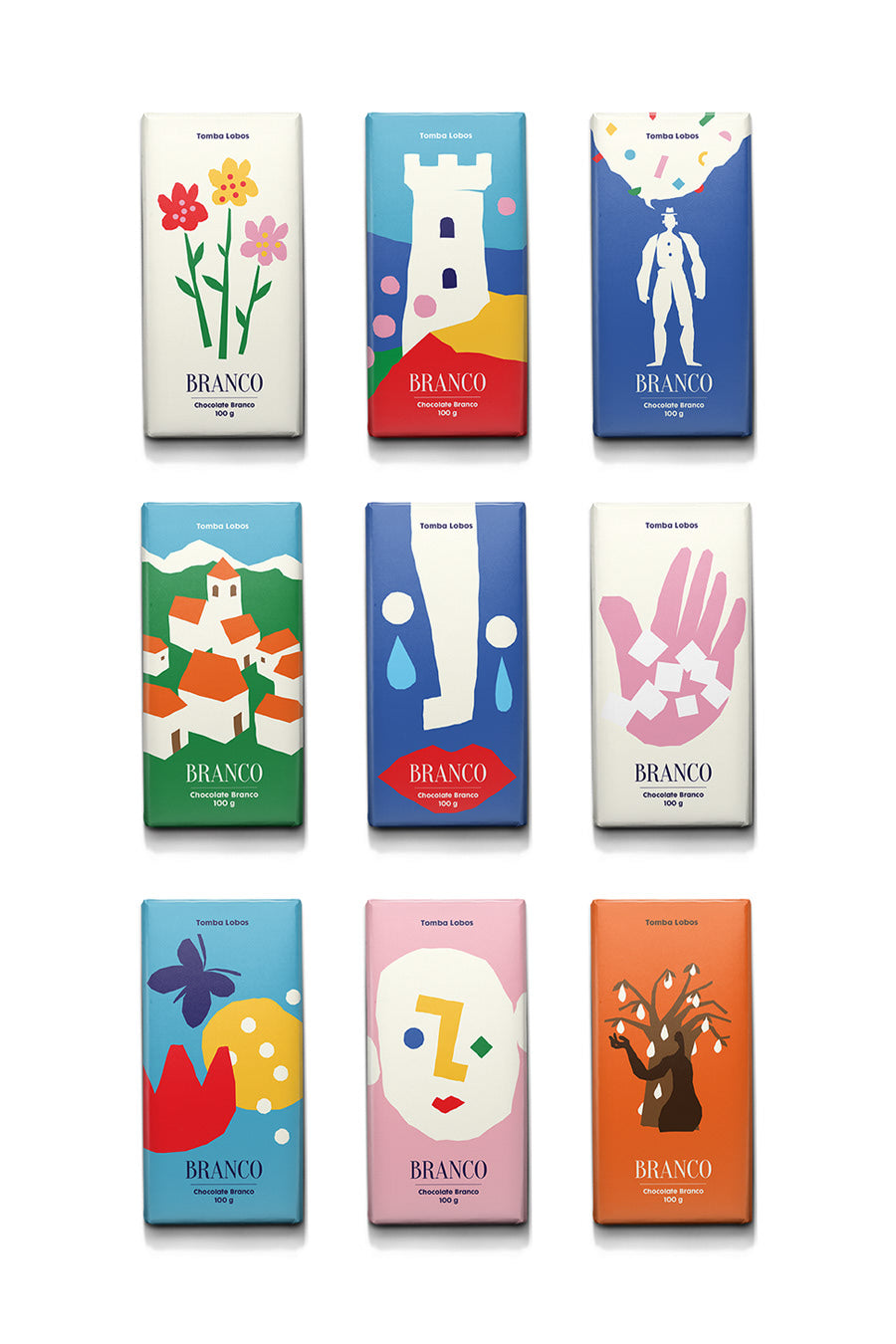 Graphic Art & Illustration : Branco Chocolate Packaging
