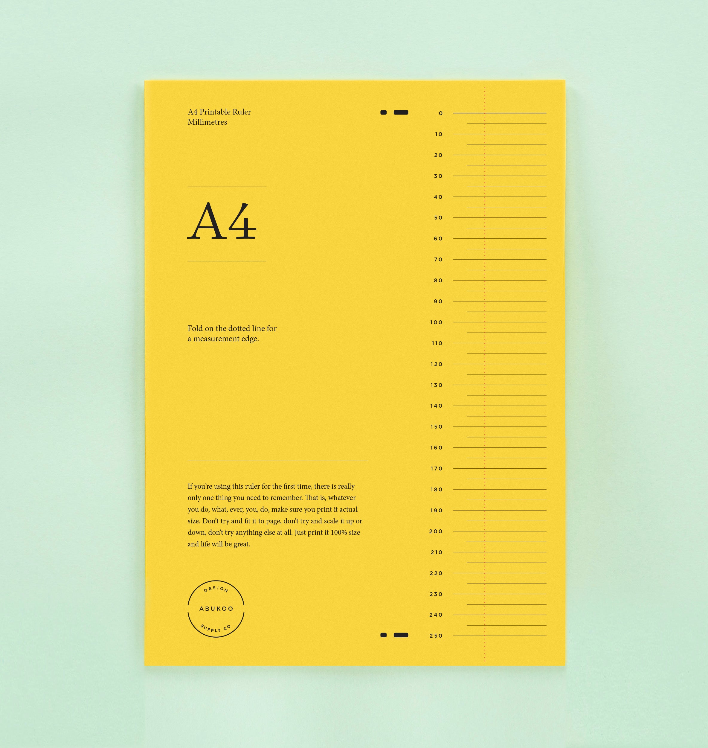 Graphic Design Ideas: Make your own Printable Ruler