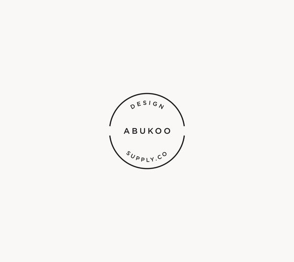 Minimal Business Card Design and Visual Identity for Abukoo