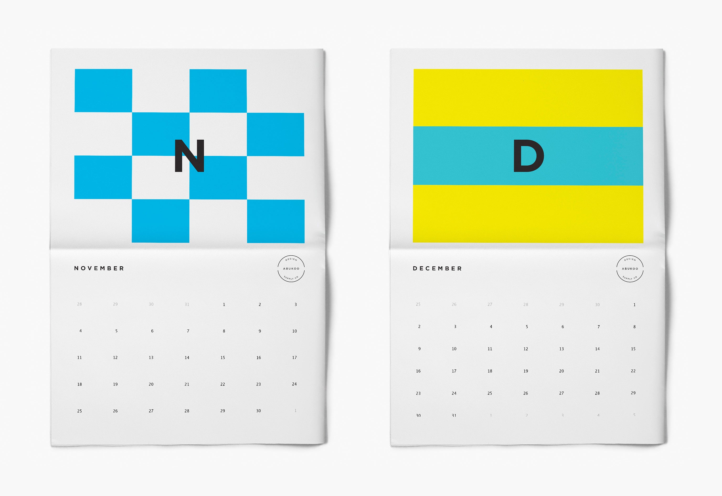 Insanely beautiful nautical calendar design (2018)